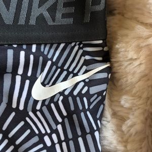 Nike Shorts - Grey and White Nike Pro Spandex Shorts Nike Shorts - Grey and White Nike Pro Spandex Shorts
